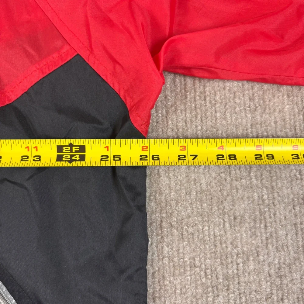 VTG 90s Nike Red Colorblock Lightweight Nylon Windbreaker Men's Size XL